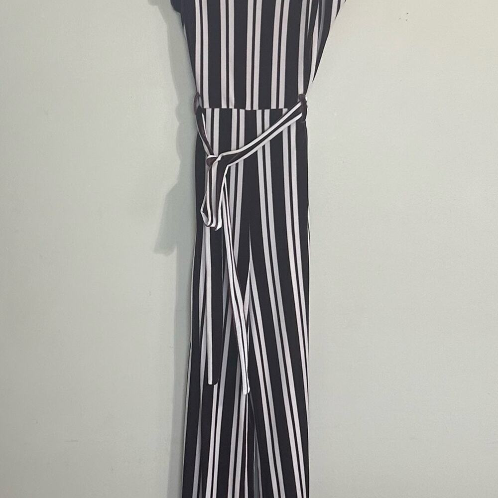 Forever 21 Women's Burgundy and White Jumpsuit Suede US Size L